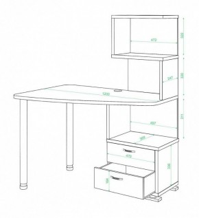 Стол компьютерный Домино СКМ-60 в Ревде - revda.mebel24.online | фото 2