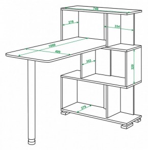 Стол компьютерный Домино СЛ-5-3СТ в Ревде - revda.mebel24.online | фото 2
