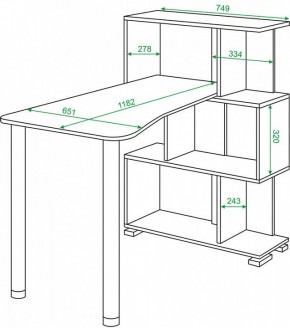 Стол компьютерный Домино СЛ-5-3СТ-2 в Ревде - revda.mebel24.online | фото 2