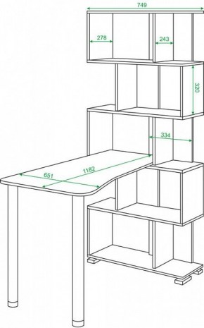 Стол компьютерный Домино СЛ-5СТ-2 в Ревде - revda.mebel24.online | фото 2