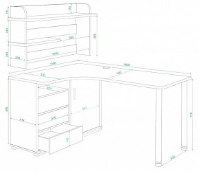 Стол компьютерный Домино СР-145М в Ревде - revda.mebel24.online | фото 2