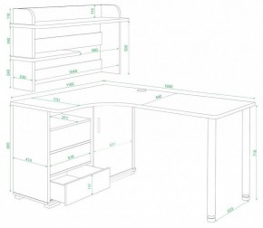 Стол компьютерный Домино СР-145М в Ревде - revda.mebel24.online | фото 2