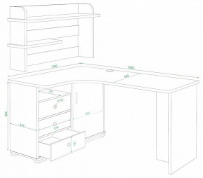 Стол компьютерный Домино СР-165 в Ревде - revda.mebel24.online | фото 2