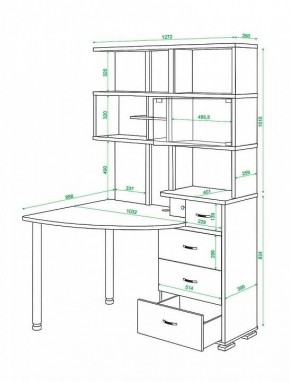 Стол компьютерный Домино СР-320 в Ревде - revda.mebel24.online | фото 4