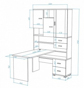 Стол компьютерный Домино СР-620/140 в Ревде - revda.mebel24.online | фото 2