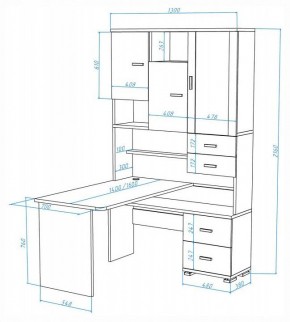 Стол компьютерный Домино СР-620-160 в Ревде - revda.mebel24.online | фото 2