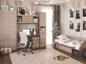 Стол компьютерный Симба Ясень шимо-Кофе с молоком в Ревде - revda.mebel24.online | фото 4