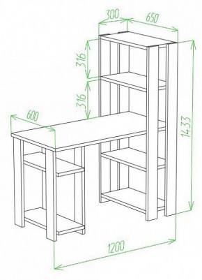 Стол компьютерный Slim СТН-145/120 в Ревде - revda.mebel24.online | фото 2