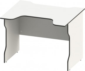 Стол компьютерный ВАРДИГ K2 100x82, белый/черный в Ревде - revda.mebel24.online | фото 2