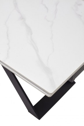 Стол LIVORNO 180 MATT WHITE MARBLE SOLID CERAMIC / BLACK, ®DISAUR в Ревде - revda.mebel24.online | фото 9