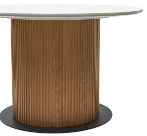 Стол MESA D120 цвет БЕЛЫЙ МРАМОР M326 / Каркас OAK, ®DISAUR в Ревде - revda.mebel24.online | фото 6