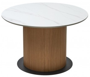 Стол MESA D120 цвет БЕЛЫЙ МРАМОР M326 / Каркас OAK, ®DISAUR в Ревде - revda.mebel24.online | фото 7