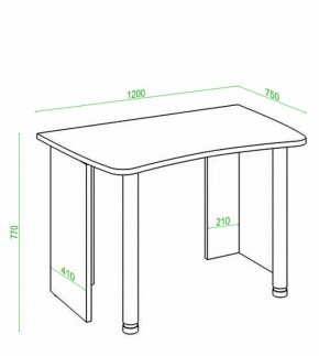 Стол офисный Домино Лайт СКЛ-Софт120 в Ревде - revda.mebel24.online | фото 2