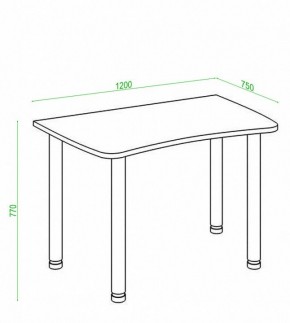 Стол офисный Домино Лайт СКЛ-Софт120МО в Ревде - revda.mebel24.online | фото 2