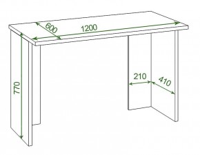 Стол офисный Домино Lite СКЛ-Прям120Р в Ревде - revda.mebel24.online | фото 2