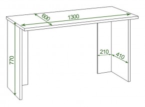 Стол офисный Домино Lite СКЛ-Прям130Р в Ревде - revda.mebel24.online | фото 2