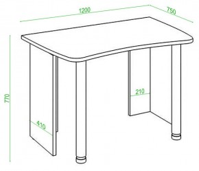 Стол офисный Домино Lite СКЛ-Софт120 в Ревде - revda.mebel24.online | фото 2