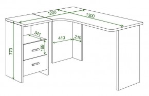 Стол письменный Домино Lite СКЛ-Угл 130 в Ревде - revda.mebel24.online | фото 2