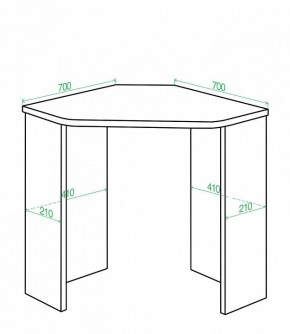 Стол письменный Домино Lite СКЛ-Угл70 в Ревде - revda.mebel24.online | фото 2