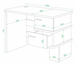 Стол письменный Домино СД-15 в Ревде - revda.mebel24.online | фото 2