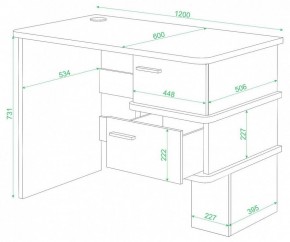 Стол письменный Домино СД-15 С в Ревде - revda.mebel24.online | фото 2