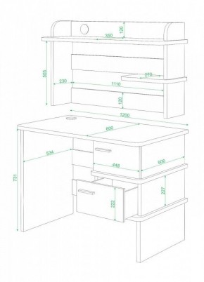 Стол письменный Домино СД-15C в Ревде - revda.mebel24.online | фото 2