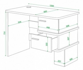 Стол письменный Домино СД-15С в Ревде - revda.mebel24.online | фото 3