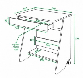 Стол письменный Домино СК-7 в Ревде - revda.mebel24.online | фото 2