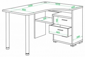 Стол письменный Домино СР-132С-140 в Ревде - revda.mebel24.online | фото 2