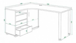 Стол письменный Домино СР-145СМ в Ревде - revda.mebel24.online | фото 5
