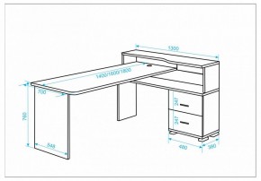 Стол письменный Домино СР-620/180 C в Ревде - revda.mebel24.online | фото 2