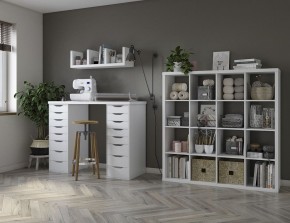 Стол письменный Ингар 2/88 140x106x55, дуб беленый/белый в Ревде - revda.mebel24.online | фото 4