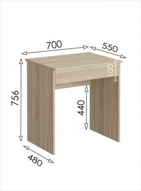 Стол письменный мини с ящиком Салоу в Ревде - revda.mebel24.online | фото 3