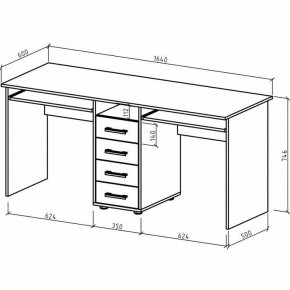 Стол письменный Остин в Ревде - revda.mebel24.online | фото 3