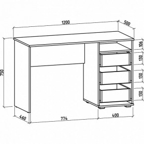 Стол письменный Тунис-3 в Ревде - revda.mebel24.online | фото 2