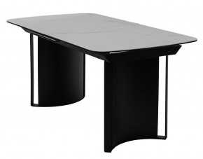 Стол RASMUS 160 TL-45 Белый мрамор, испанская керамика / черный каркас, ®DISAUR в Ревде - revda.mebel24.online | фото 1