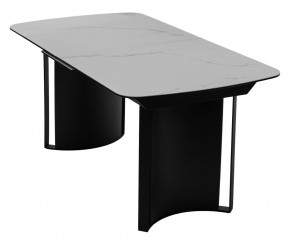 Стол RASMUS 160 TL-45 Белый мрамор, испанская керамика / черный каркас, ®DISAUR в Ревде - revda.mebel24.online | фото 3
