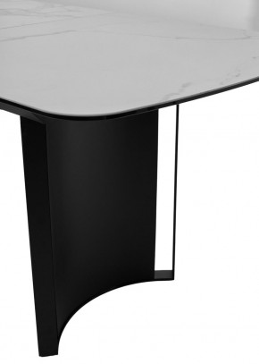 Стол RASMUS 160 TL-45 Белый мрамор, испанская керамика / черный каркас, ®DISAUR в Ревде - revda.mebel24.online | фото 7