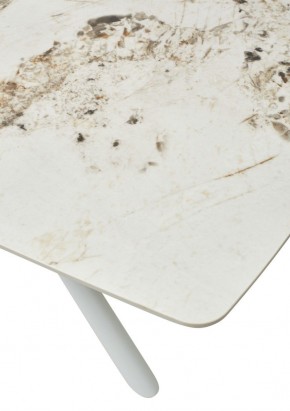 Стол RIVOLI 140 GLOSS LUXURY PANDORA SOLID CERAMIC / WHITE, ®DISAUR в Ревде - revda.mebel24.online | фото 10