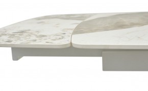 Стол RIVOLI 140 GLOSS LUXURY PANDORA SOLID CERAMIC / WHITE, ®DISAUR в Ревде - revda.mebel24.online | фото 4
