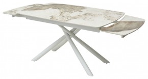 Стол RIVOLI 140 GLOSS LUXURY PANDORA SOLID CERAMIC / WHITE, ®DISAUR в Ревде - revda.mebel24.online | фото 8