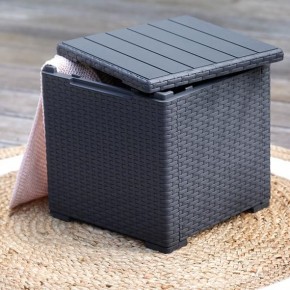 Стол с функцией хранения Виго (Vigo storage box) графит в Ревде - revda.mebel24.online | фото 1