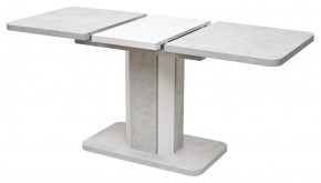 Стол STORK 120 Белый бетон/ Белый М-City в Ревде - revda.mebel24.online | фото 3