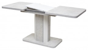 Стол STORK 120 Белый бетон/ Белый М-City в Ревде - revda.mebel24.online | фото 4