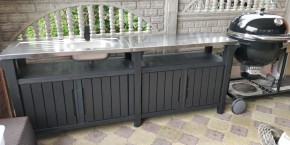 Столик для барбекю 415 Л (Unity Chef 415 L) графит в Ревде - revda.mebel24.online | фото 1