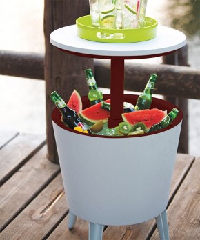 Столик-холодильник COOL BAR крем-шоколад в Ревде - revda.mebel24.online | фото 2