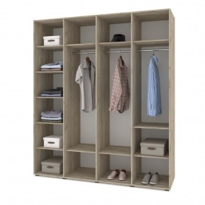 СТОУН С41 Шкаф 4-х створчатый (дуб золотой/графит) в Ревде - revda.mebel24.online | фото 3