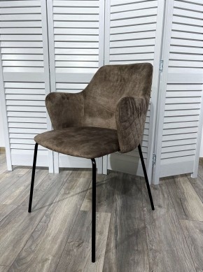 Стул AMARETTO VBP208 античный серо-бежевый/ черный каркас, М-City в Ревде - revda.mebel24.online | фото 1