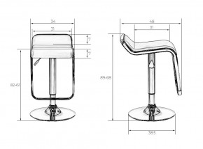 Стул барный DOBRIN CRACK, чёрный в Ревде - revda.mebel24.online | фото 6