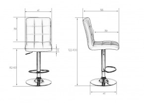 Стул барный DOBRIN KRUGER, фиолетовый в Ревде - revda.mebel24.online | фото 8